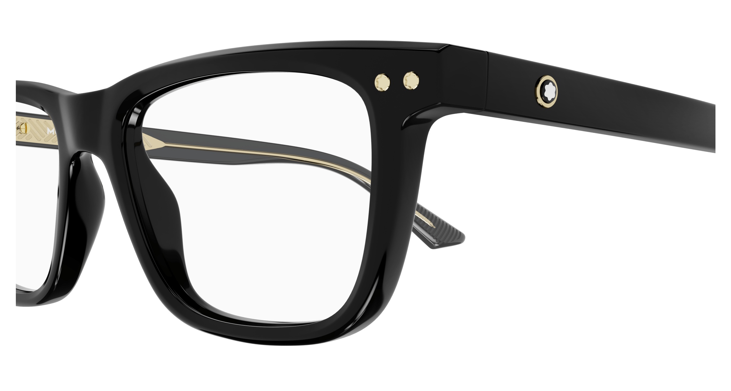 Montblanc Rectangle-frame Glasses In Black