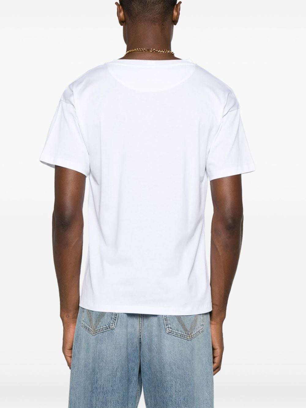 Bally Logo Printed Crewneck T-shirt In White