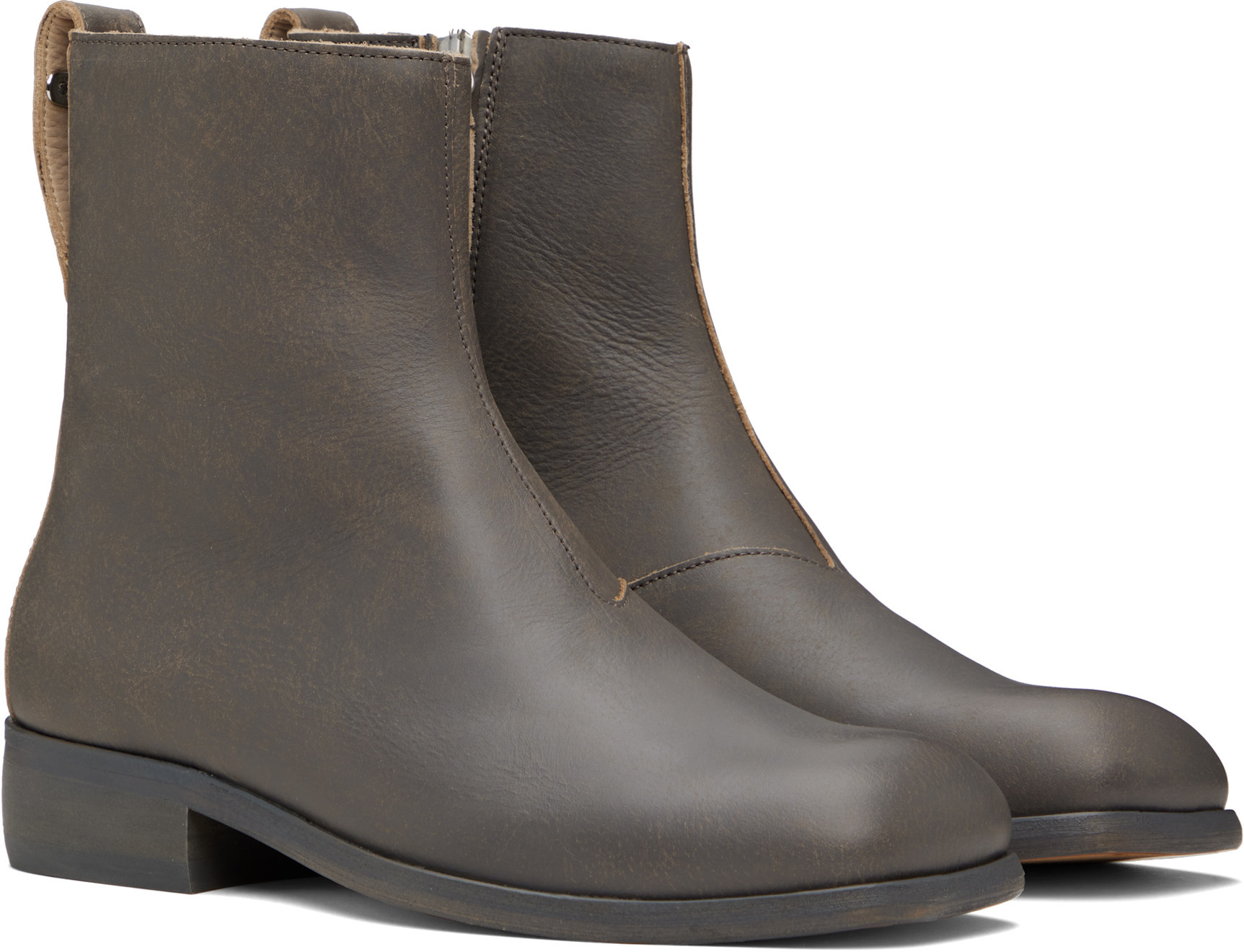 Our Legacy Gray Michaelis Boots In Black
