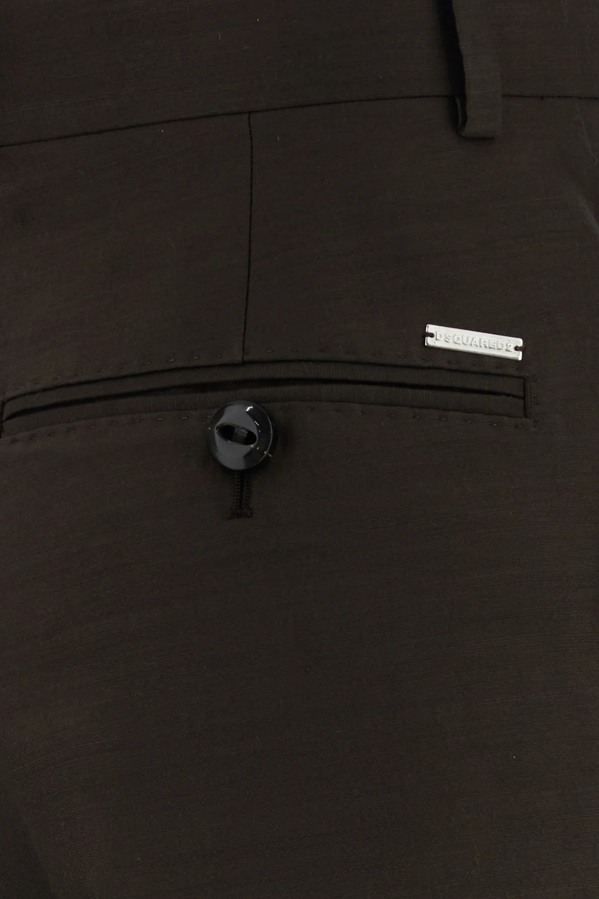 Dsquared2 Wool Blend Pant In Brown