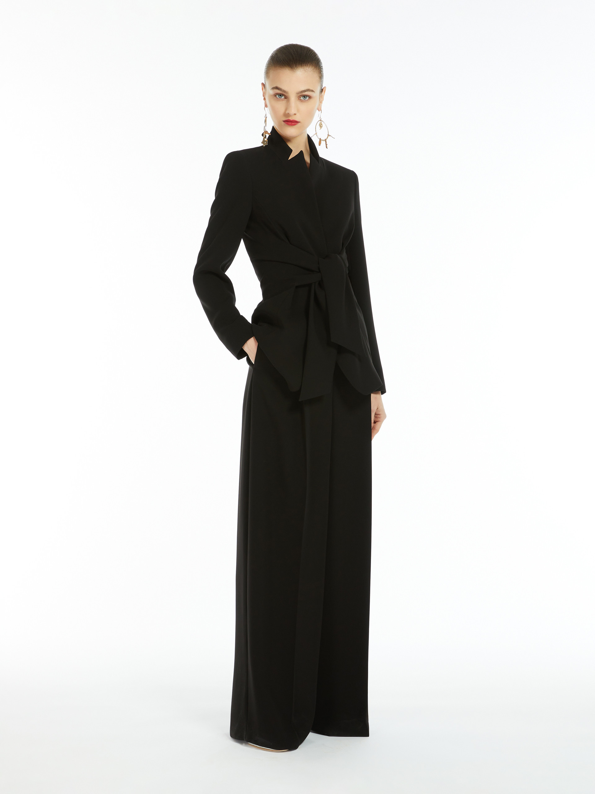 Max Mara Lace Casual Jacket In Black