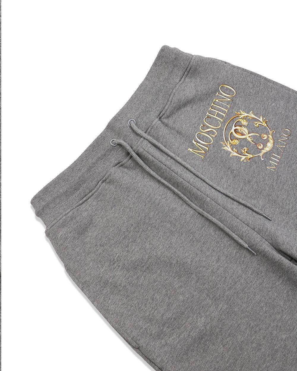 Moschino Logo Printed Sweatpants In Gray