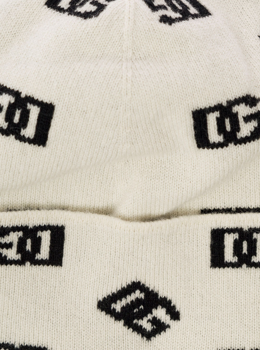 Dolce & Gabbana Dg Intarsia-knit Beanie In White