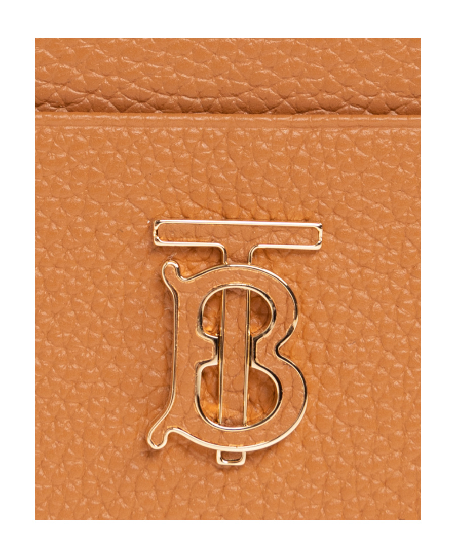Burberry Logo-plaque Card Holder In Brown
