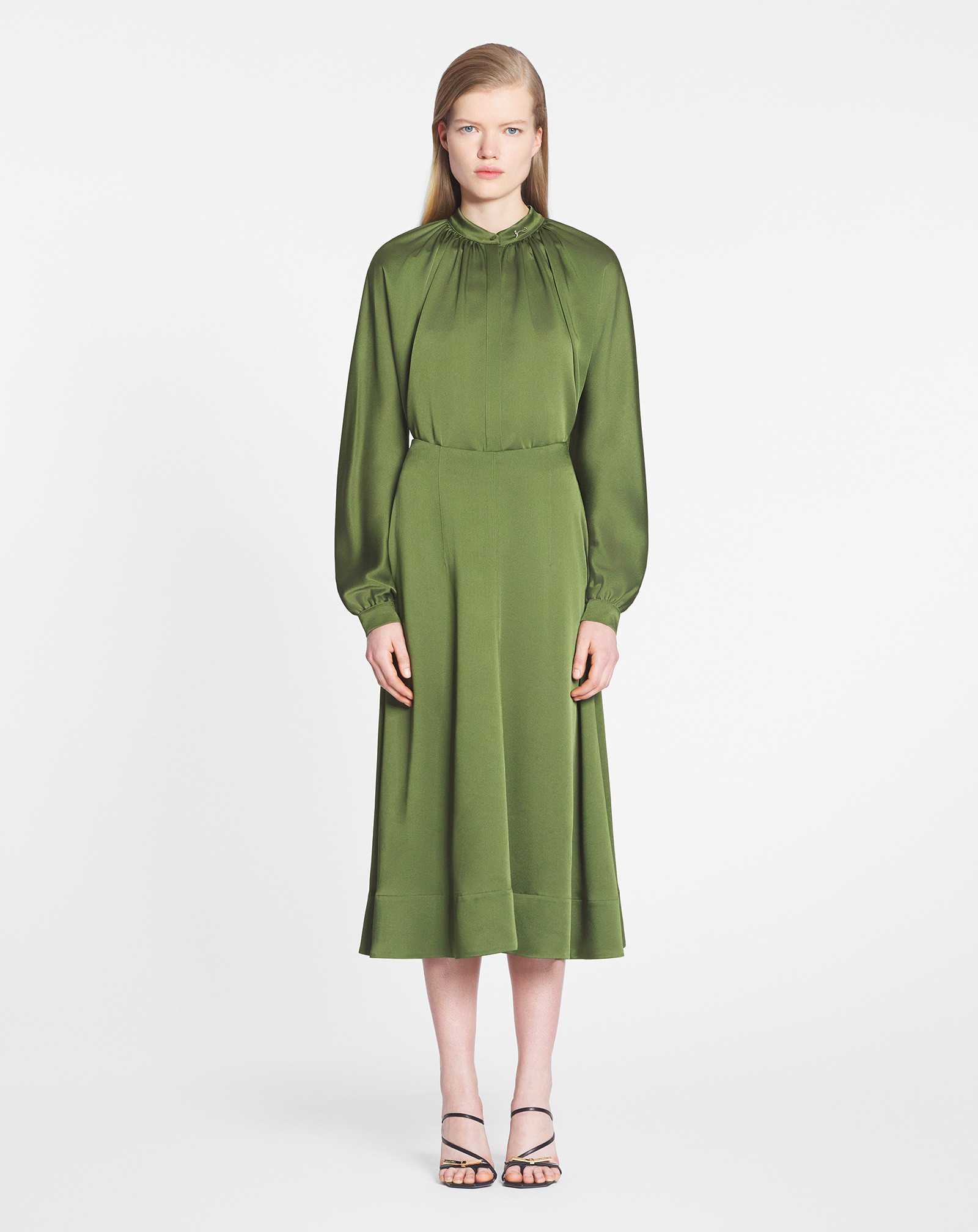 Lanvin Trumpet Mid-length Skirt In Green