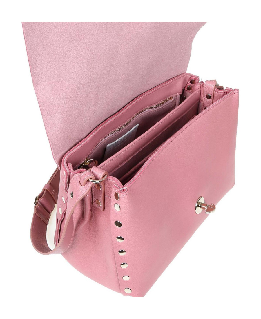 Zanellato Postina Stud-detail Tote In Pink