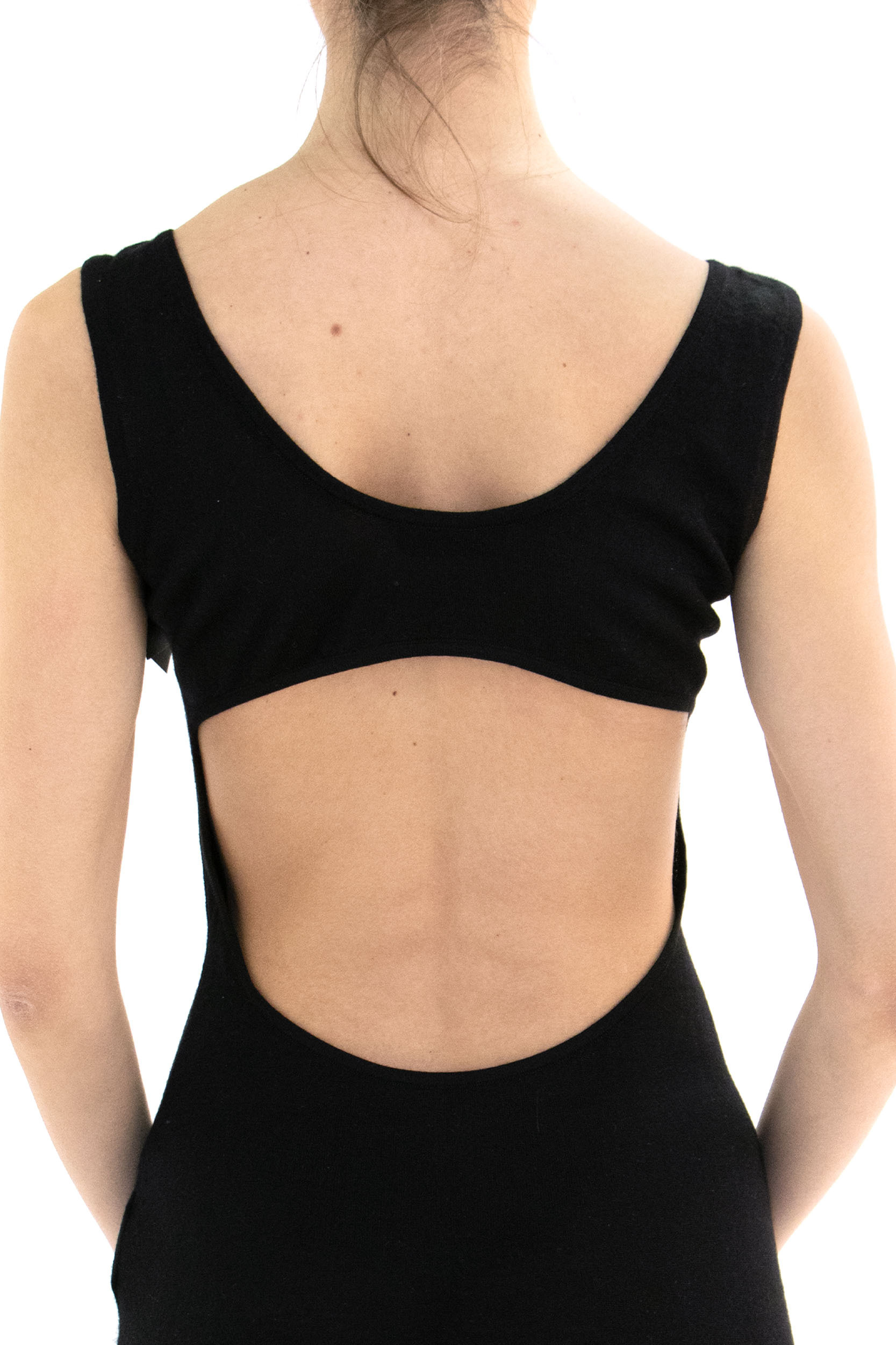 Saint Laurent Wool Tank Dress In Black
