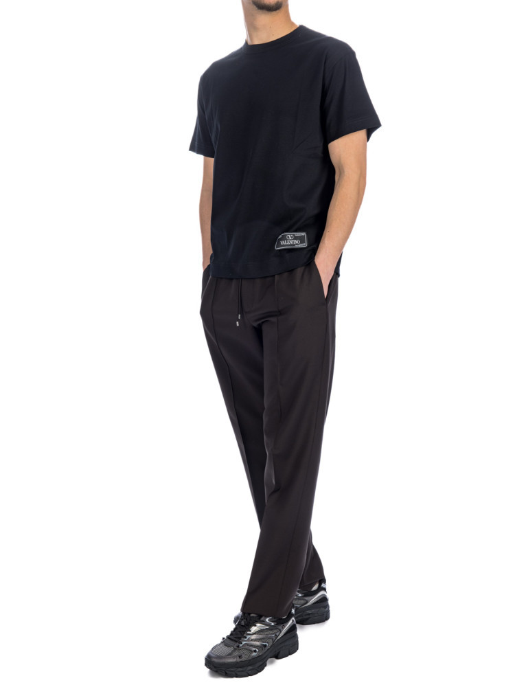 Valentino Canvas Iconograph Cotton T-shirt In Black