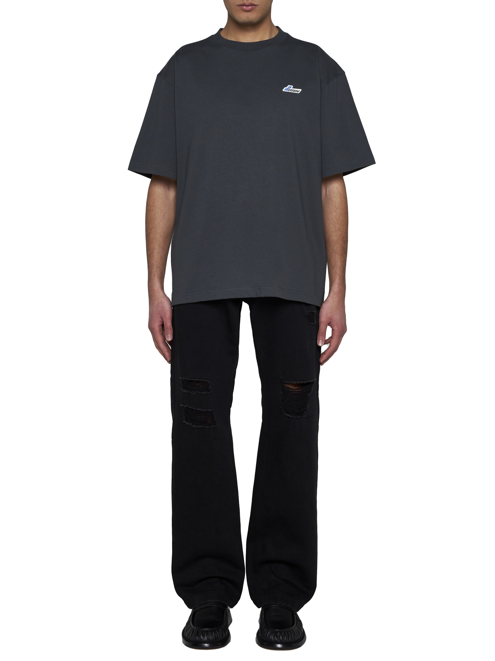 We11 Done Item O-neck Short-sleeved T-shirt In Black