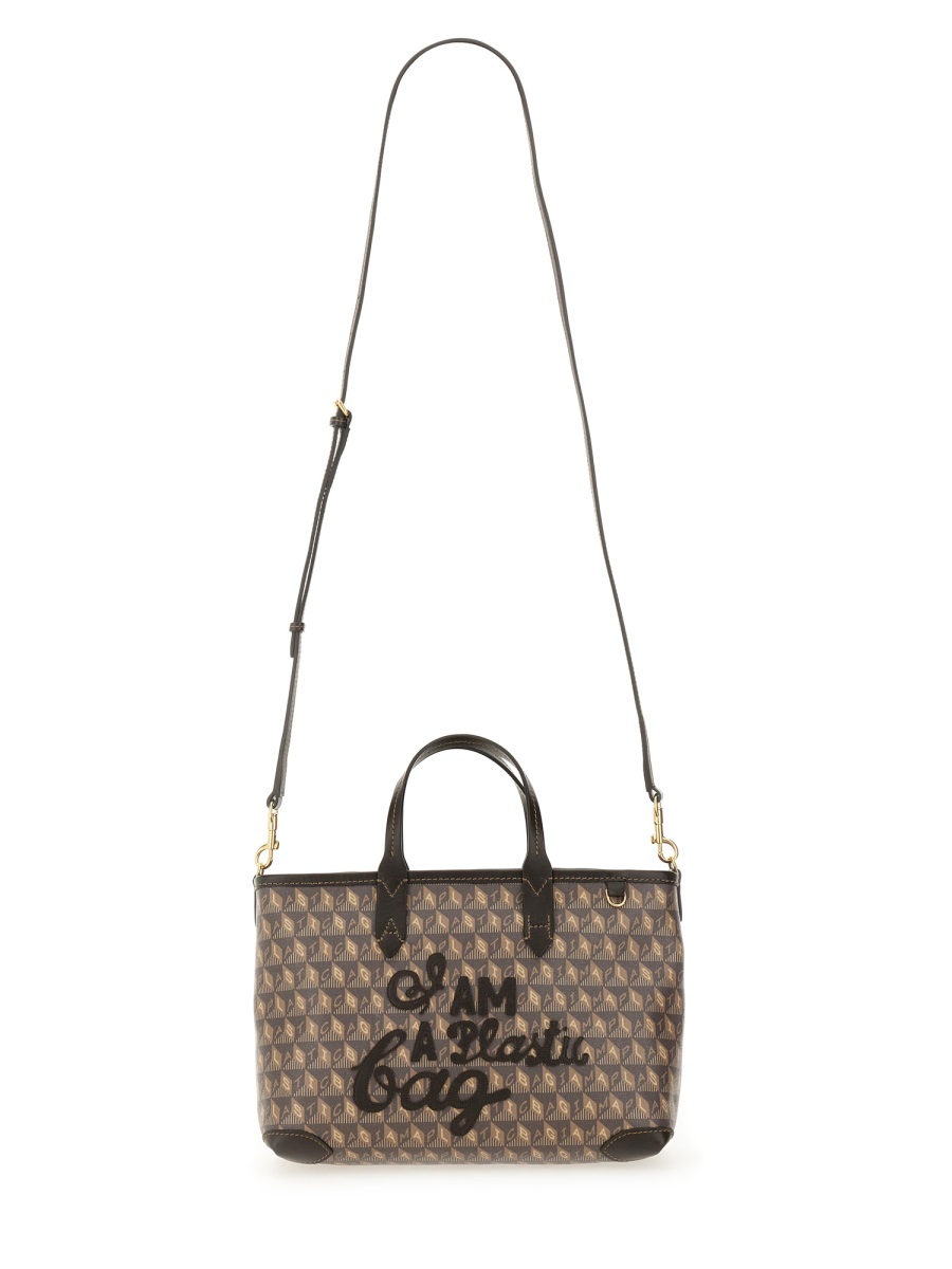 Anya Hindmarch Double Handle Tote Bag In Brown