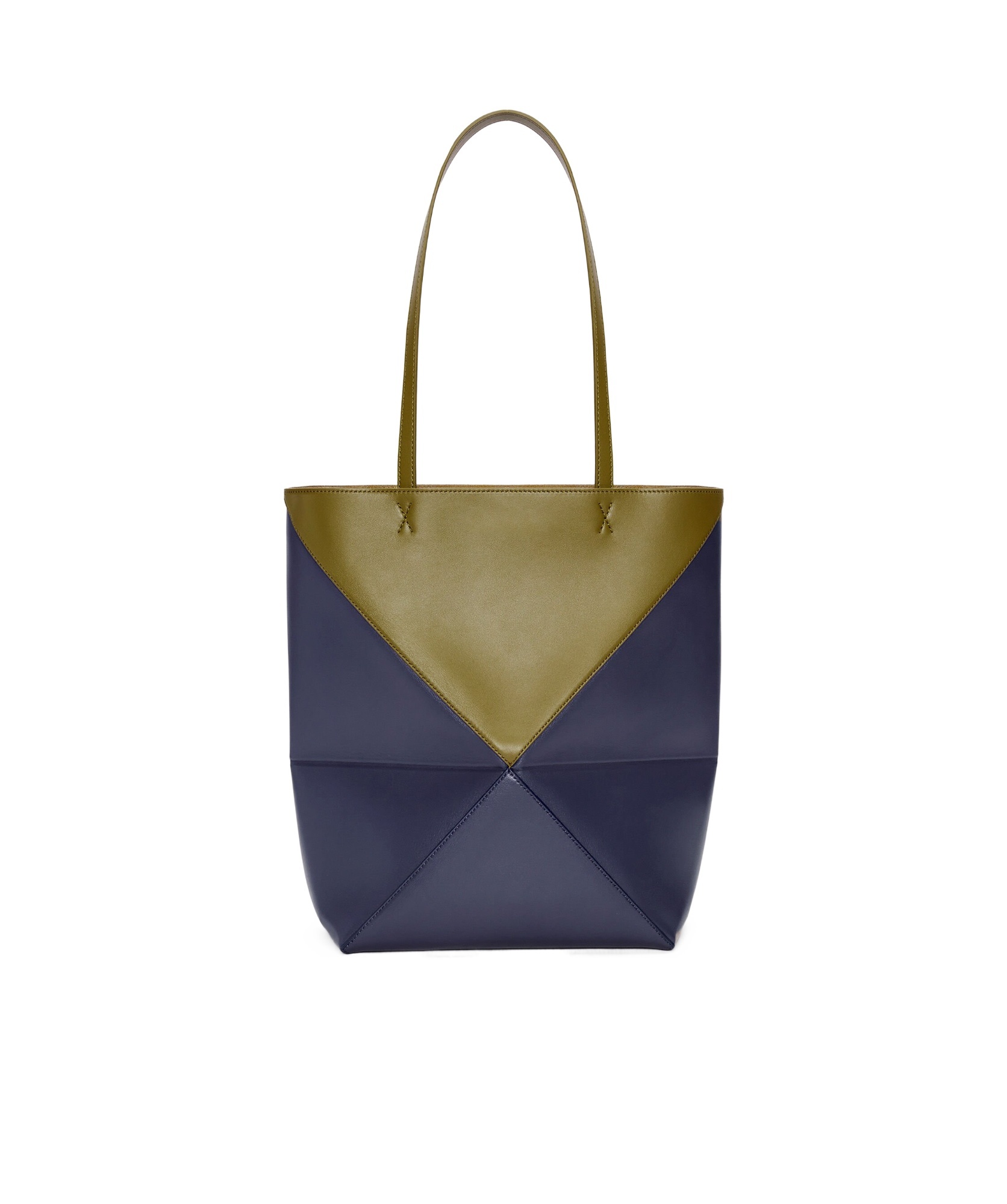 Loewe Puzzle Fold Tote Bicolour M-tu Nd Female In Black