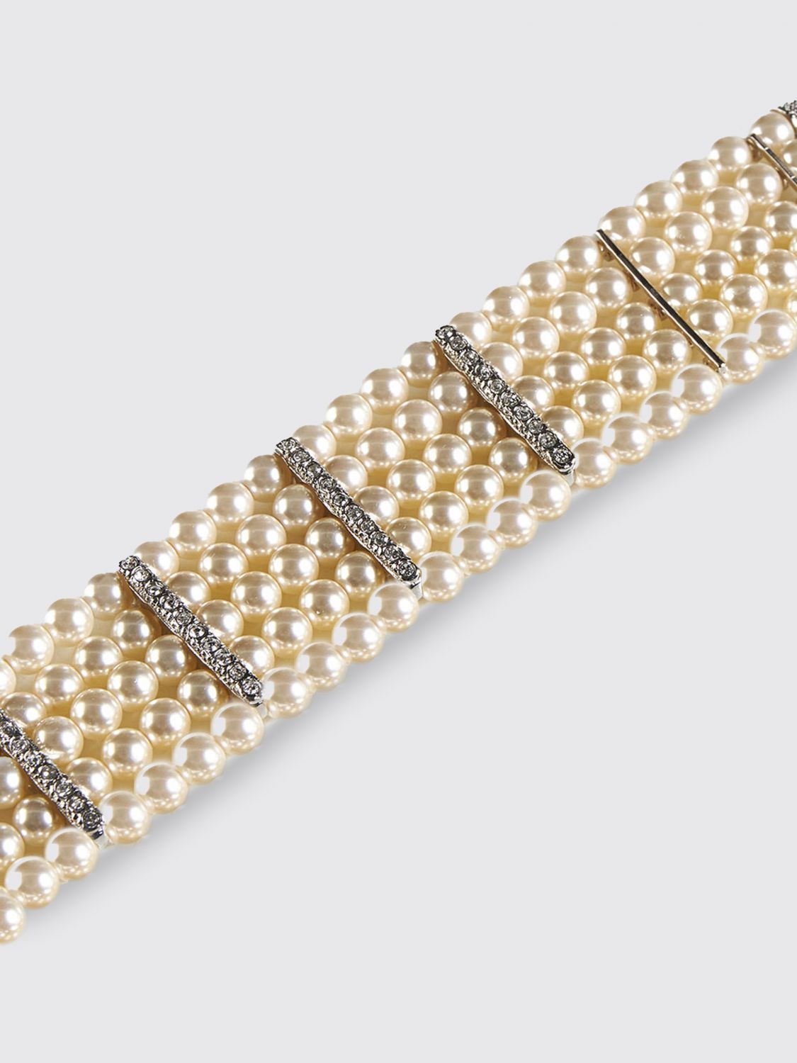 Alessandra Rich Crystal-embellished Choker Necklace In Yellow