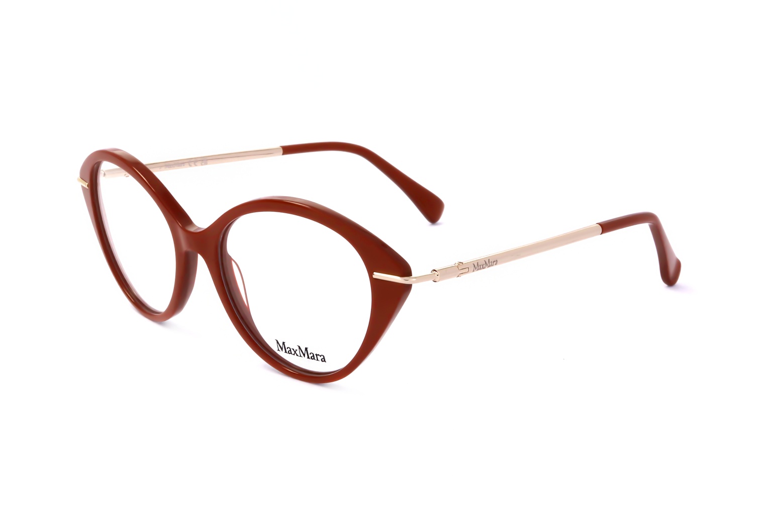 Max Mara Logo Flat Mirror In Red