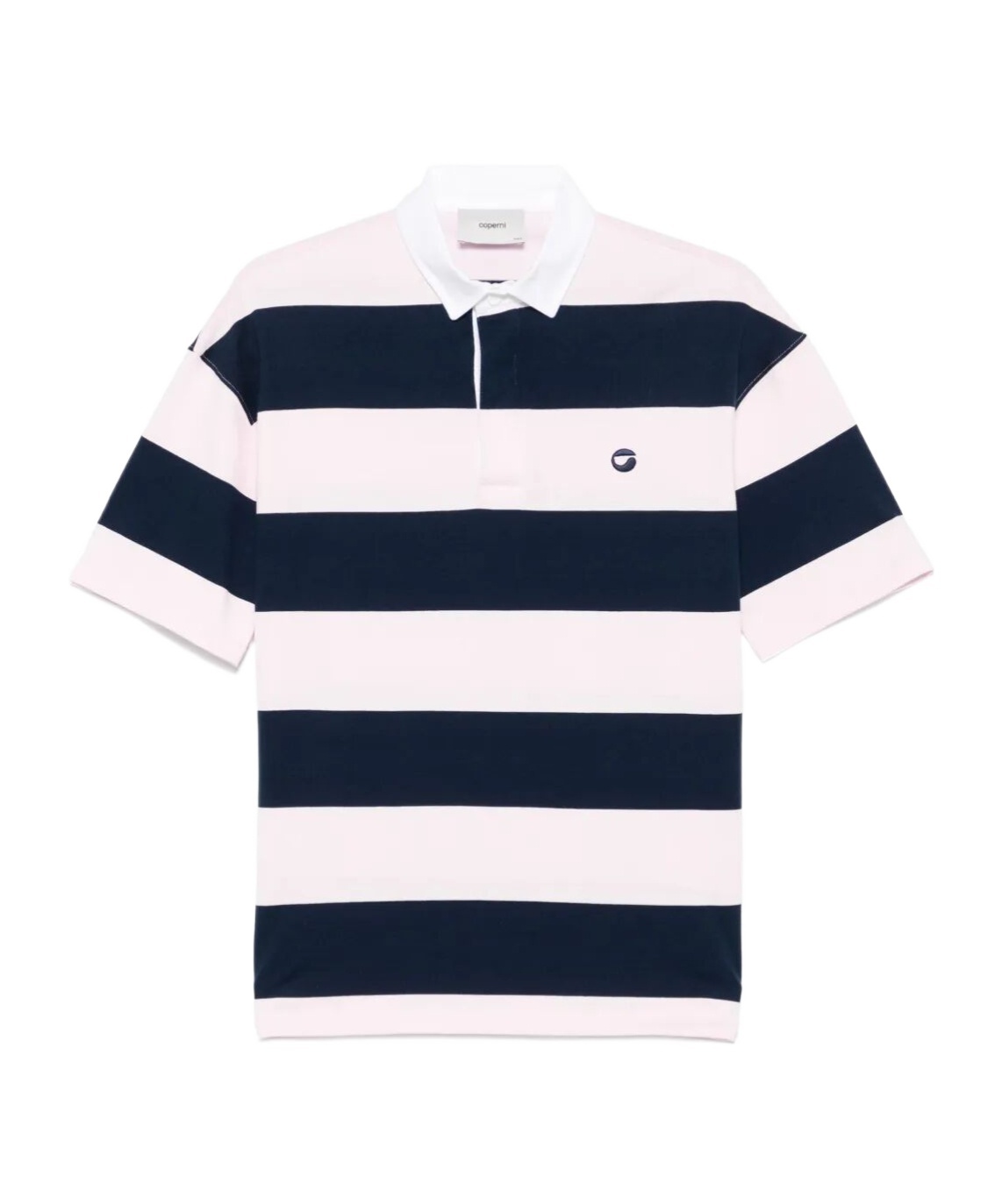 Coperni Striped Drop Shoulder Polo Top In Multi