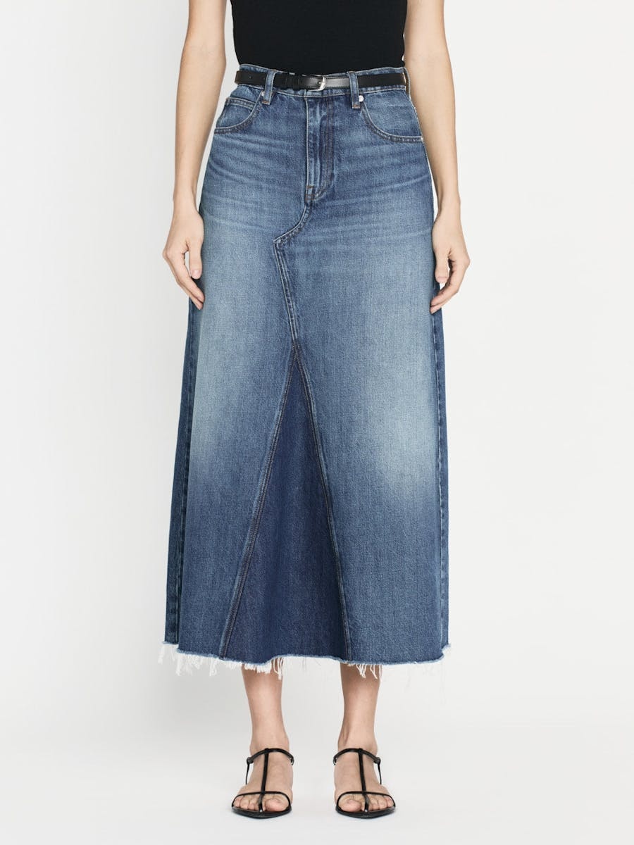 Frame Skirt In Blue