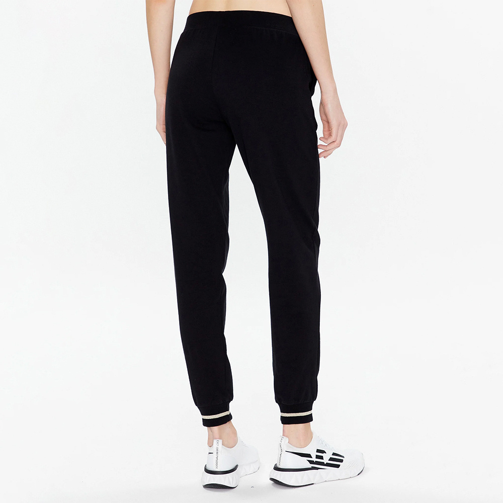 Shop Ea7 Logo-print Tapered Track Pants In Black