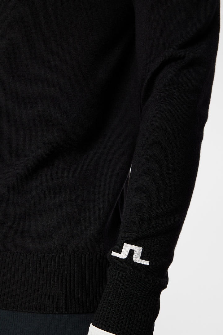 J. Lindeberg Long Sleeve Logo Knit Sweater