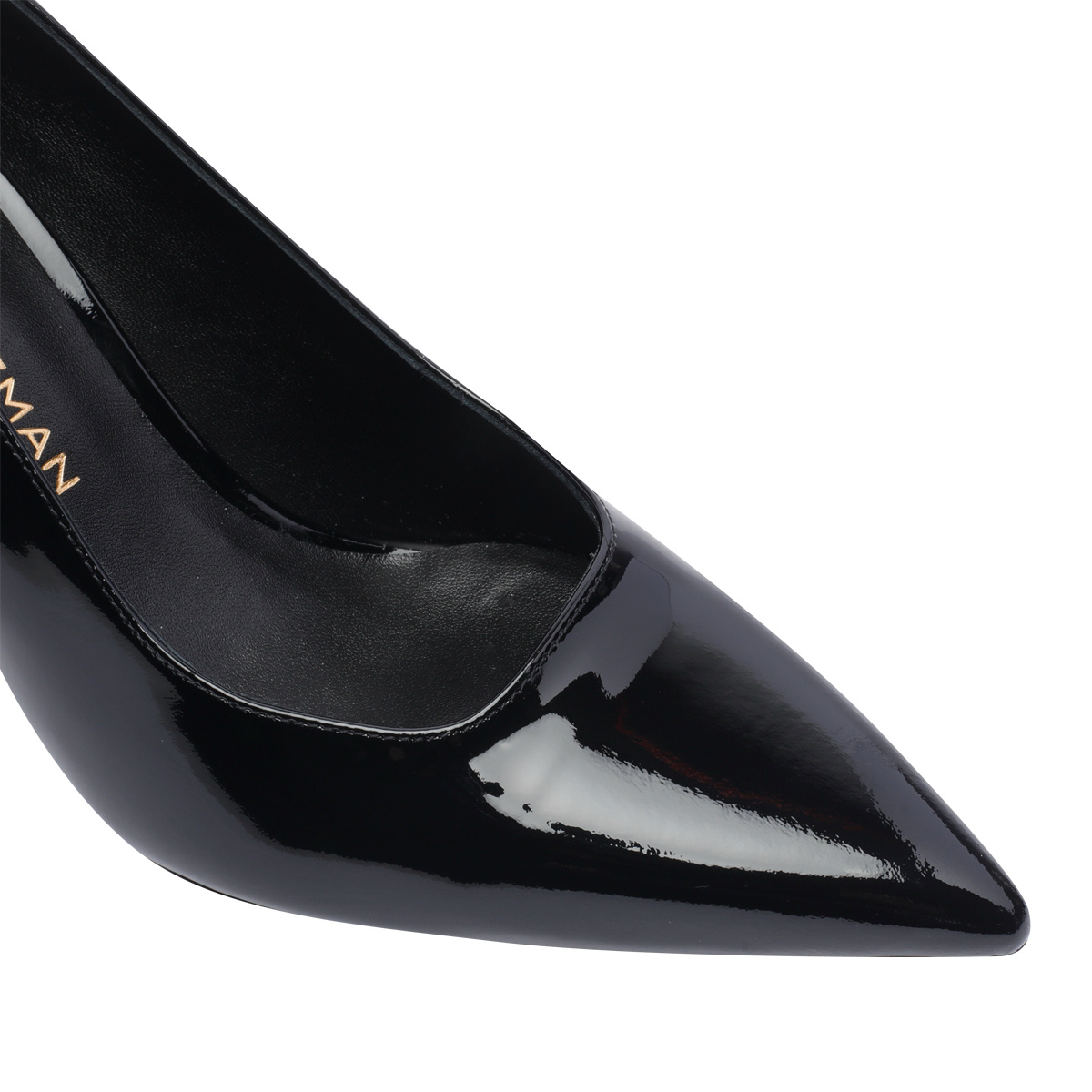 Stuart Weitzman 85mm Patent-finish Pumps In Black