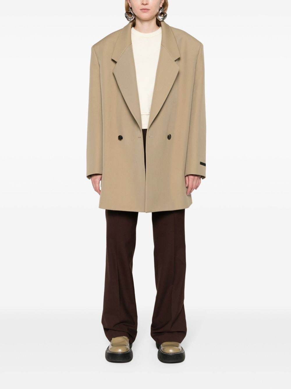 Fear Of God California Double-breasted Blazer In Nude