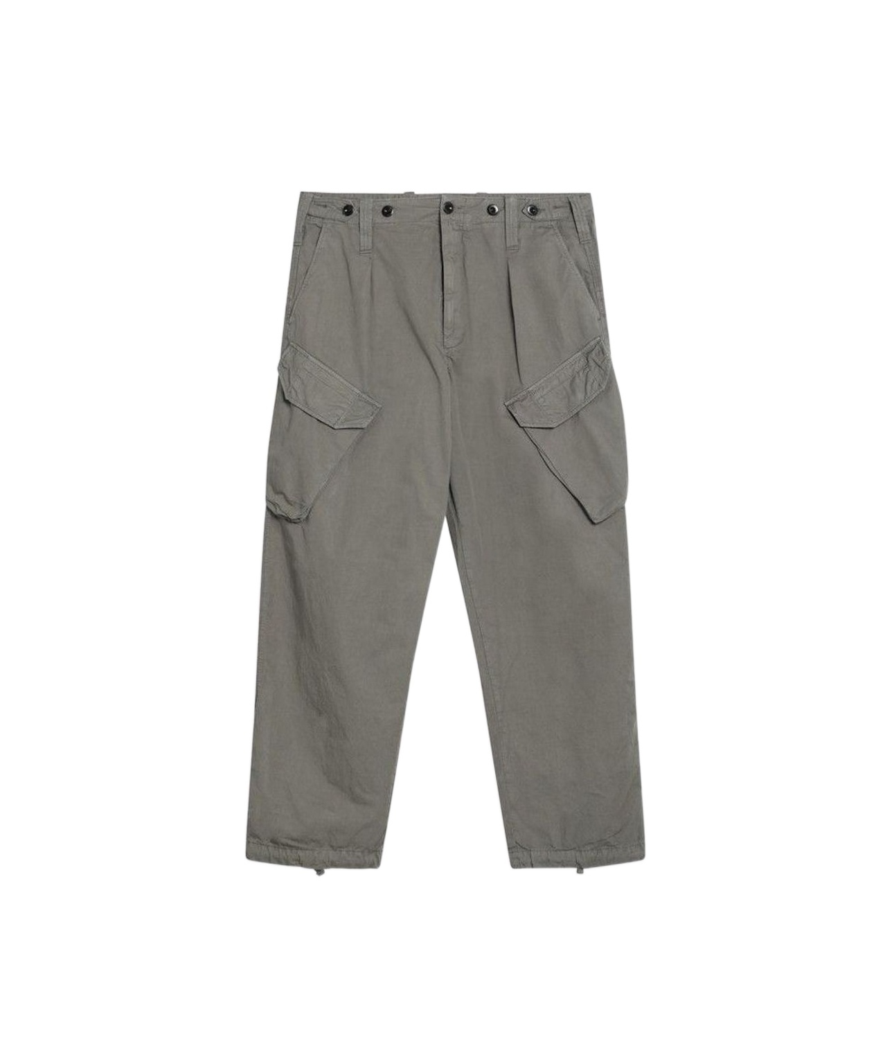 C.p. Company Military Green Cargo Pants In Cotton Men In Brown
