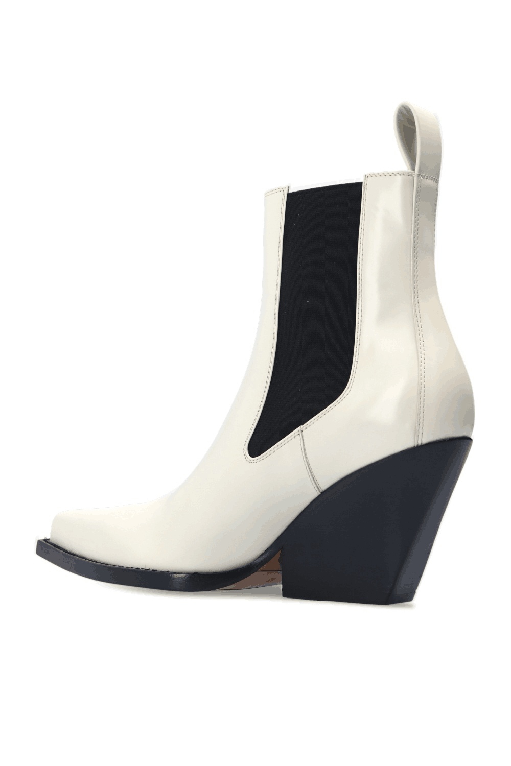 Bottega Veneta Bv Lean Ankle Boots In White