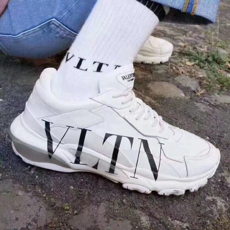 Valentino Vltn Bounce Sneaker In White In White