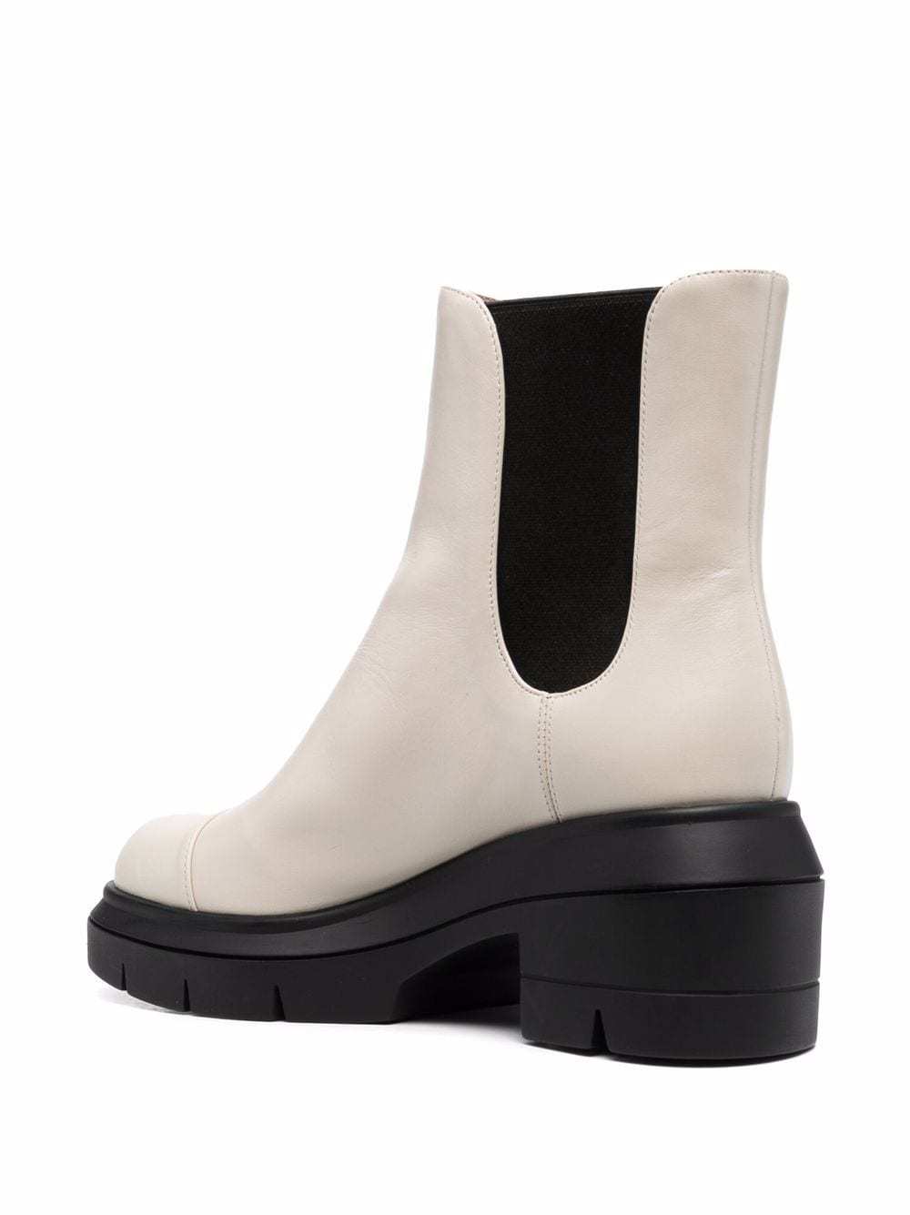 Stuart Weitzman Norah Elasticated Side-panel Boots In Nude