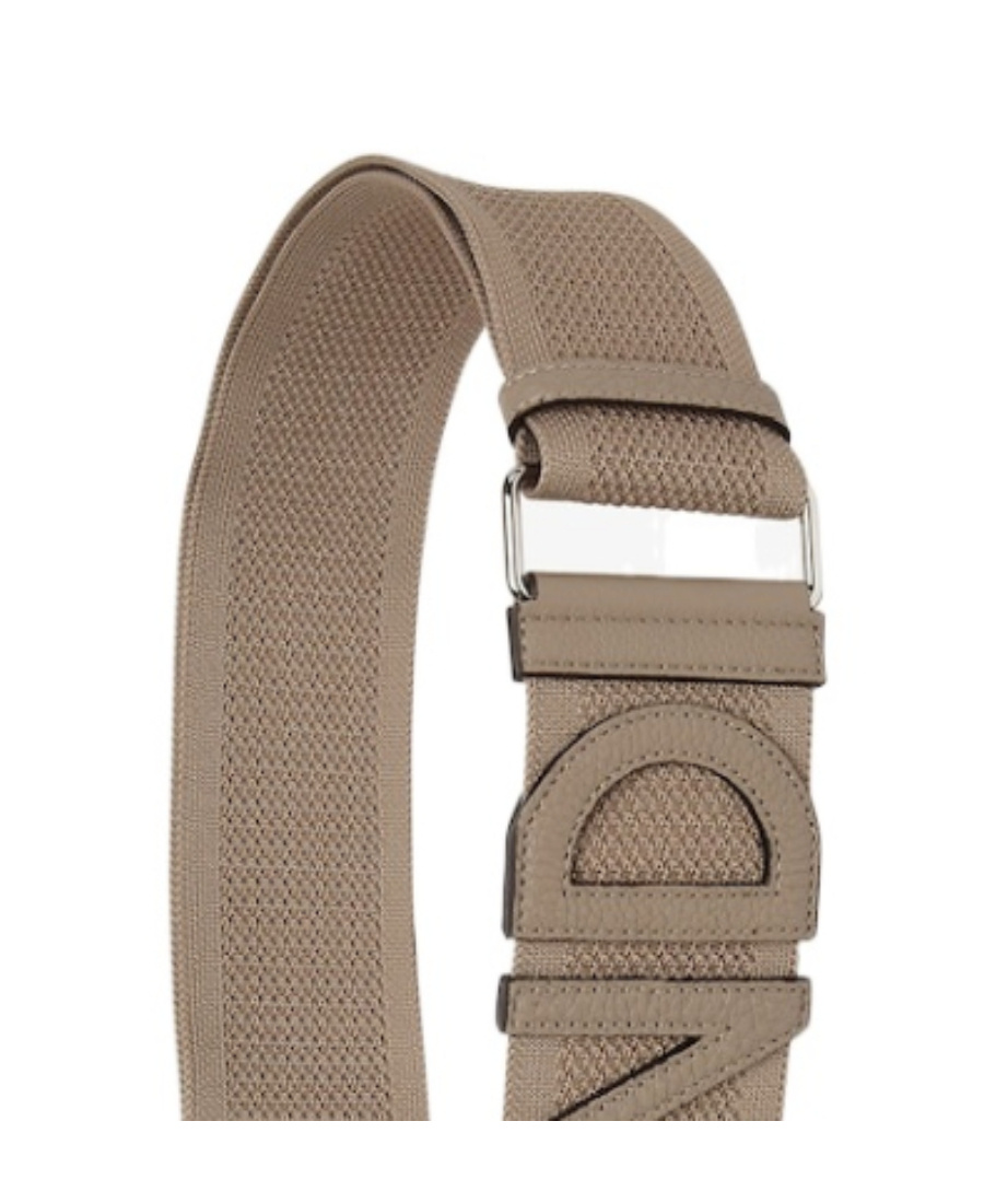 Fendi Logo Ribbon Shoulder Strap In Brown