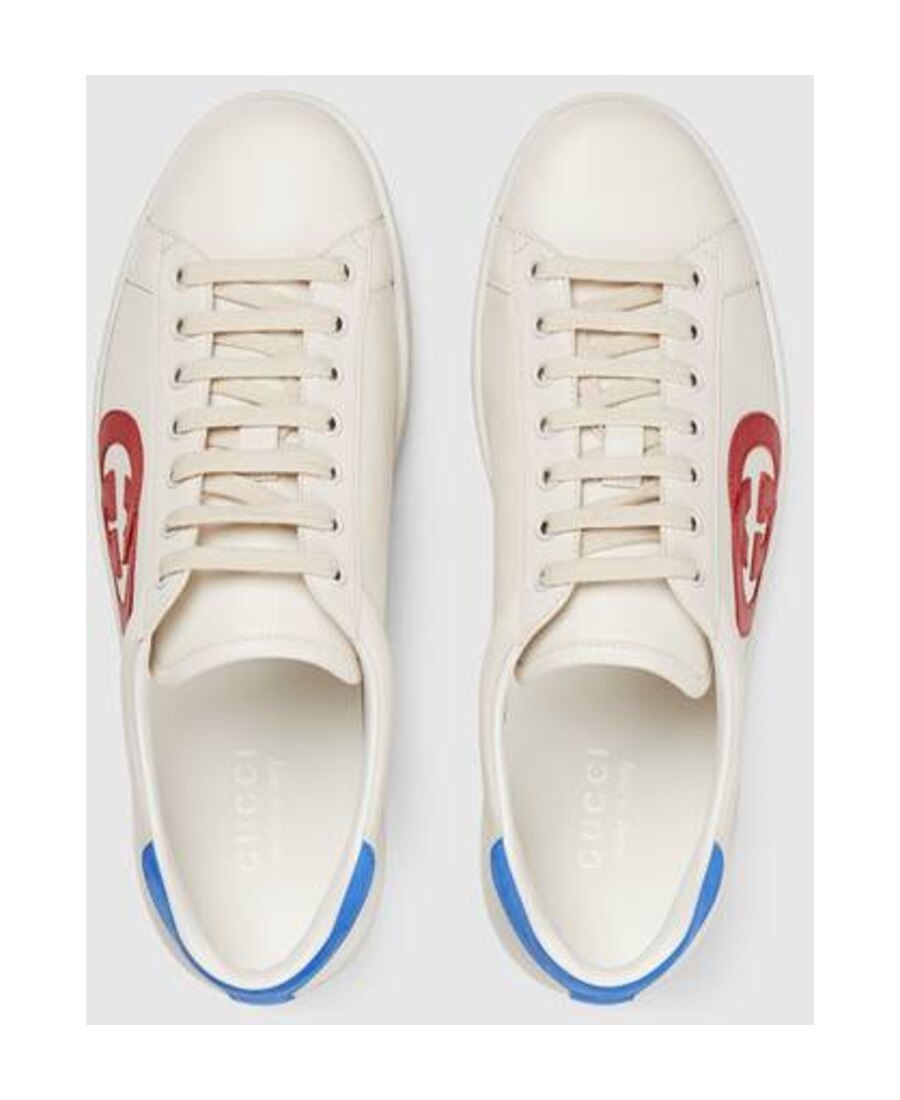Shop Gucci Ace Logo-patch Sneakers In White
