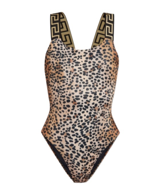 Versace Pattern One-piece Swimsuit In Nude