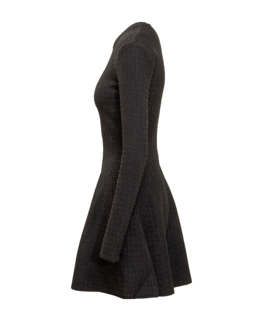 Givenchy 4g Jacquard Mini Dress In Black