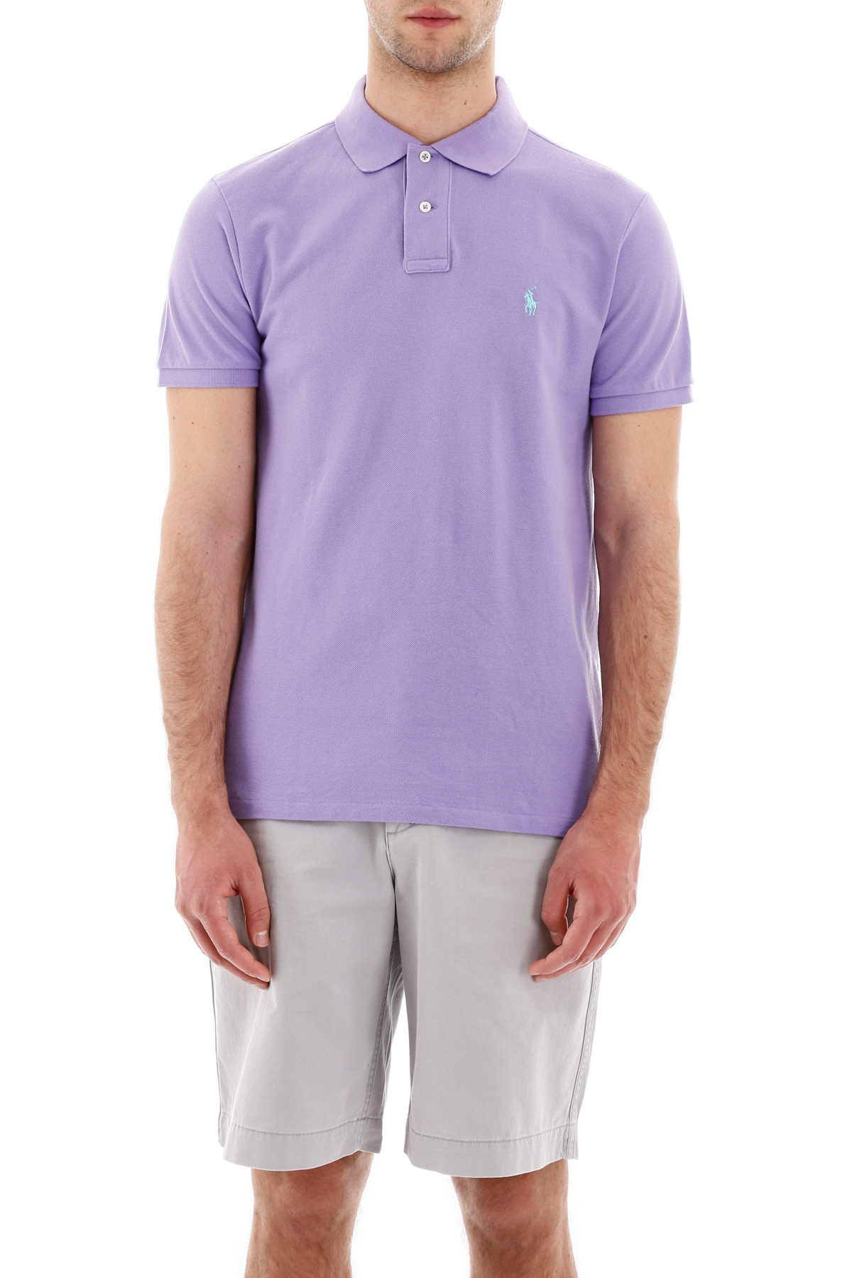 Polo Ralph Lauren Cotton Polo Shirt In Purple