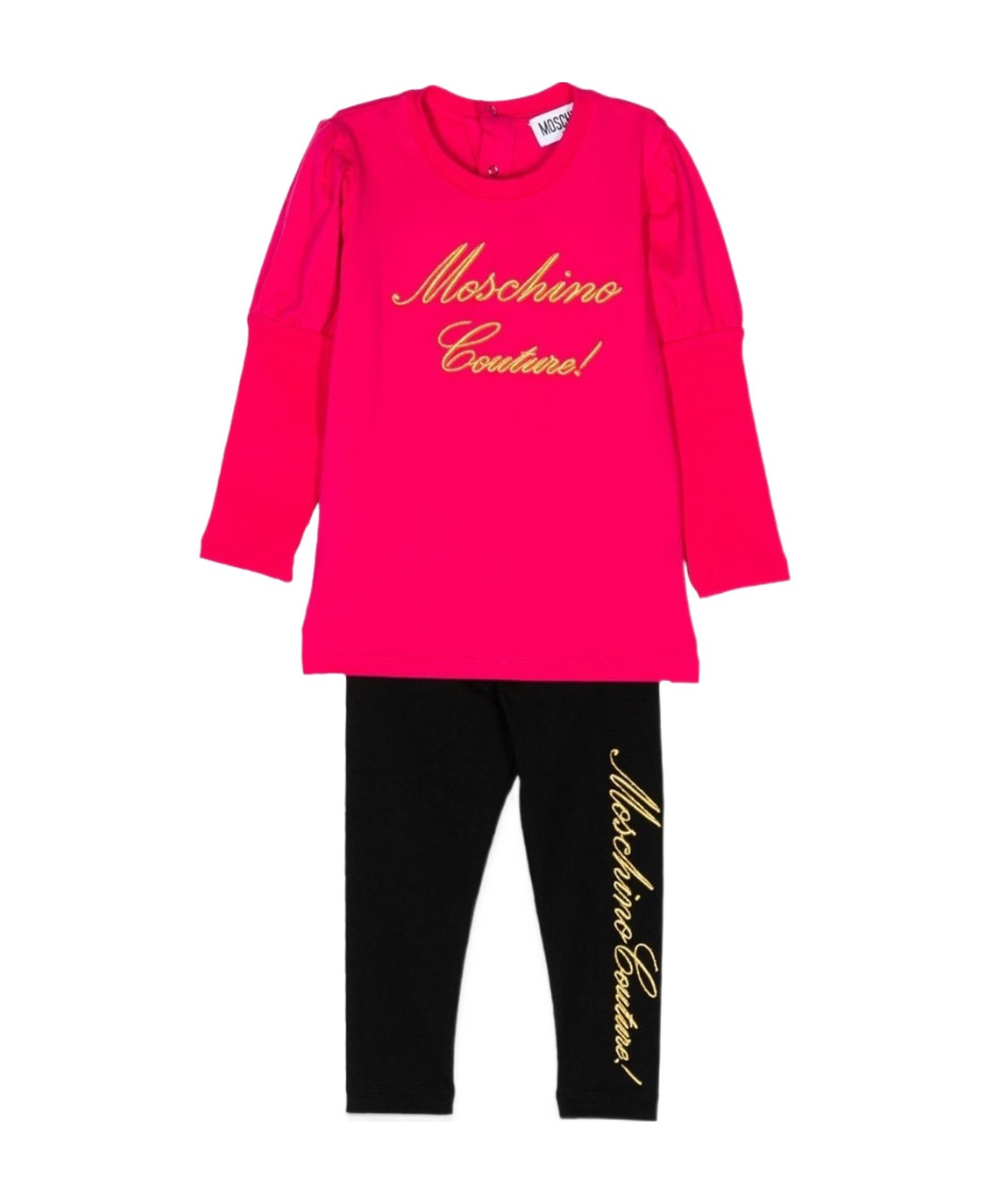 MOSCHINO LONG-SLEEVED T-SHIRT AND TROUSER SET
