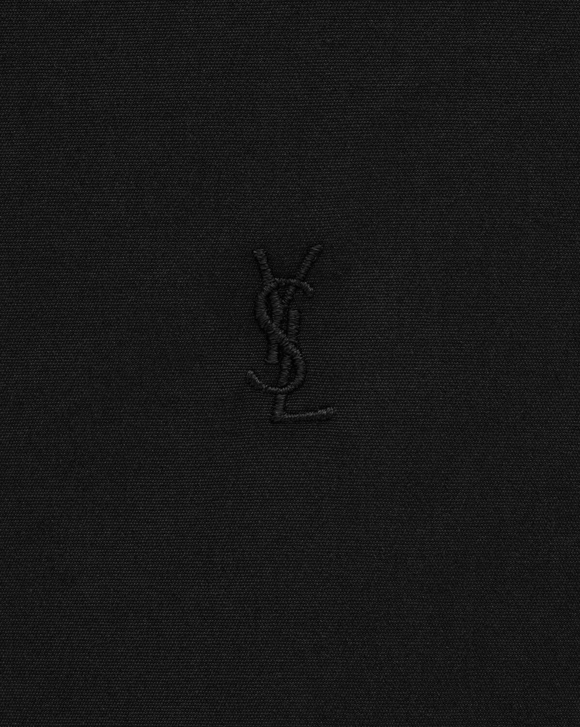 Saint Laurent Classic Cotton Shirt In Black