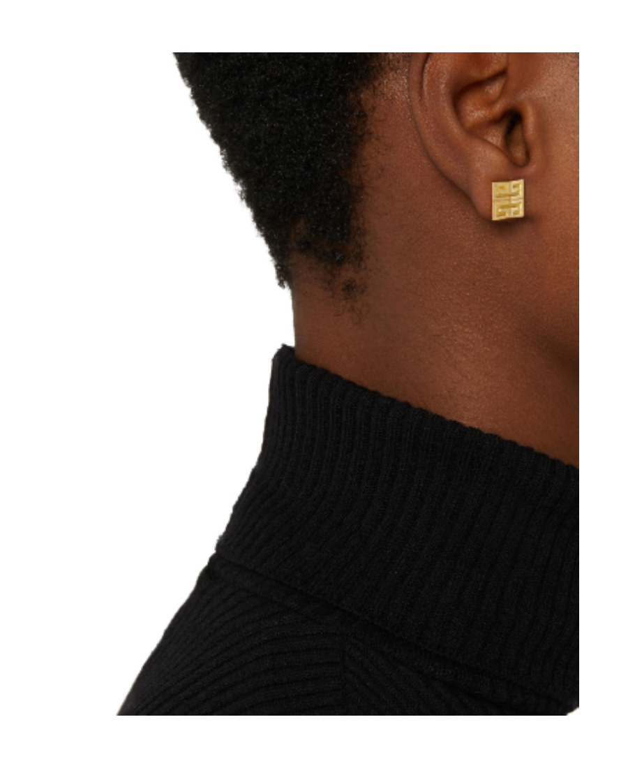 Givenchy Interlocking-g Stud Earrings In Black