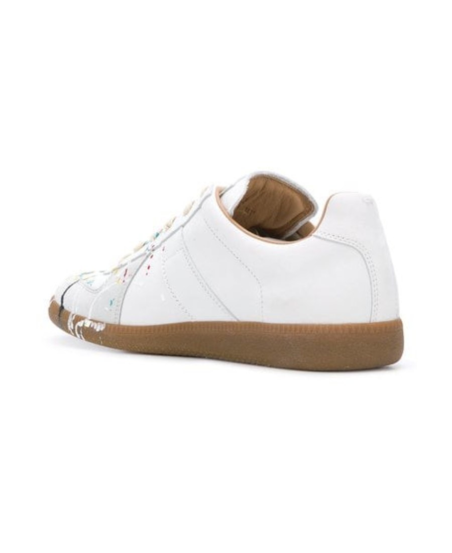 Maison Margiela Replica Paint Splatter-effect Low-top Sneakers In White