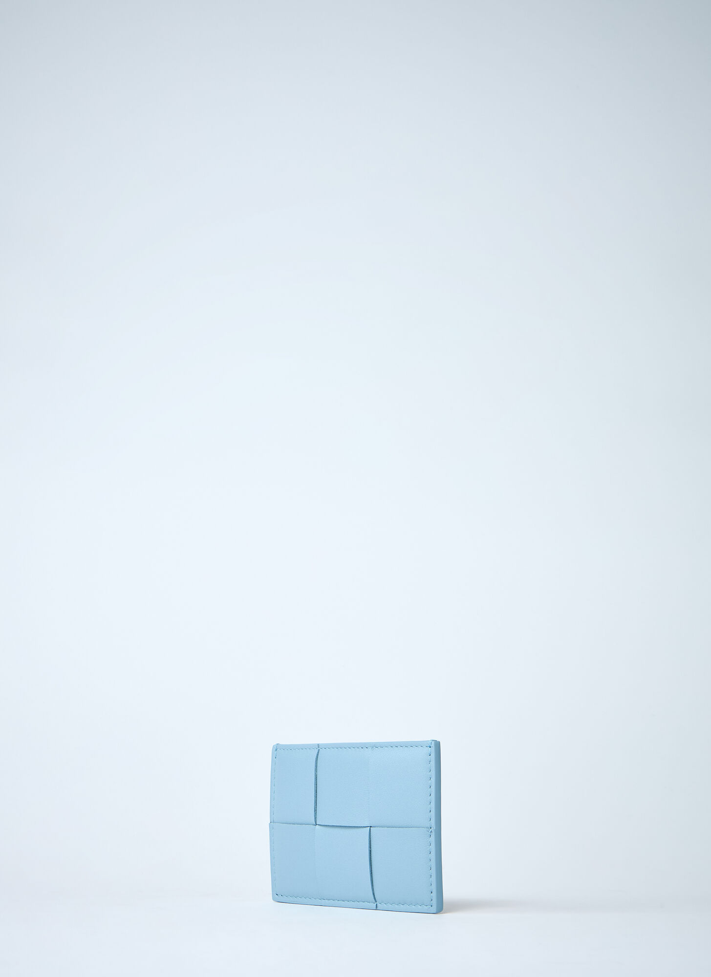 Bottega Veneta Cassette Card Holder In Blue