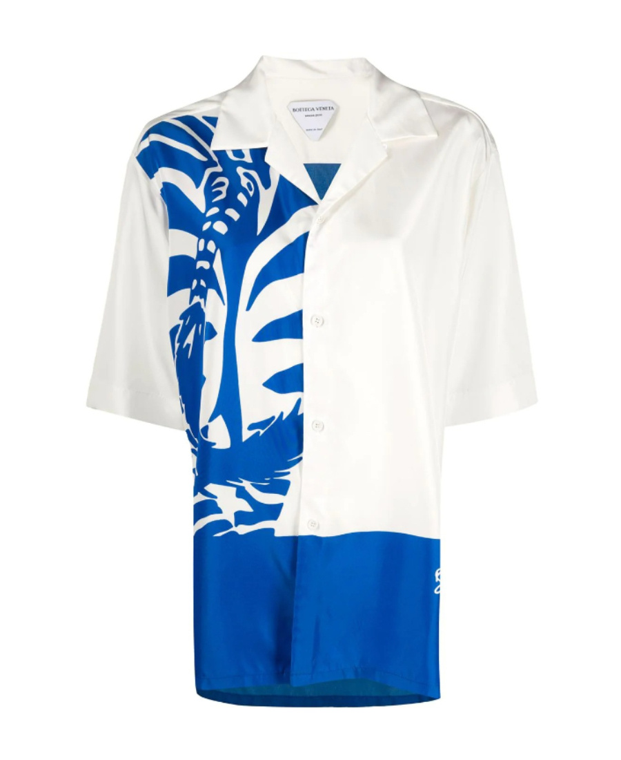 Bottega Veneta Zebra Short-sleeve Shirt