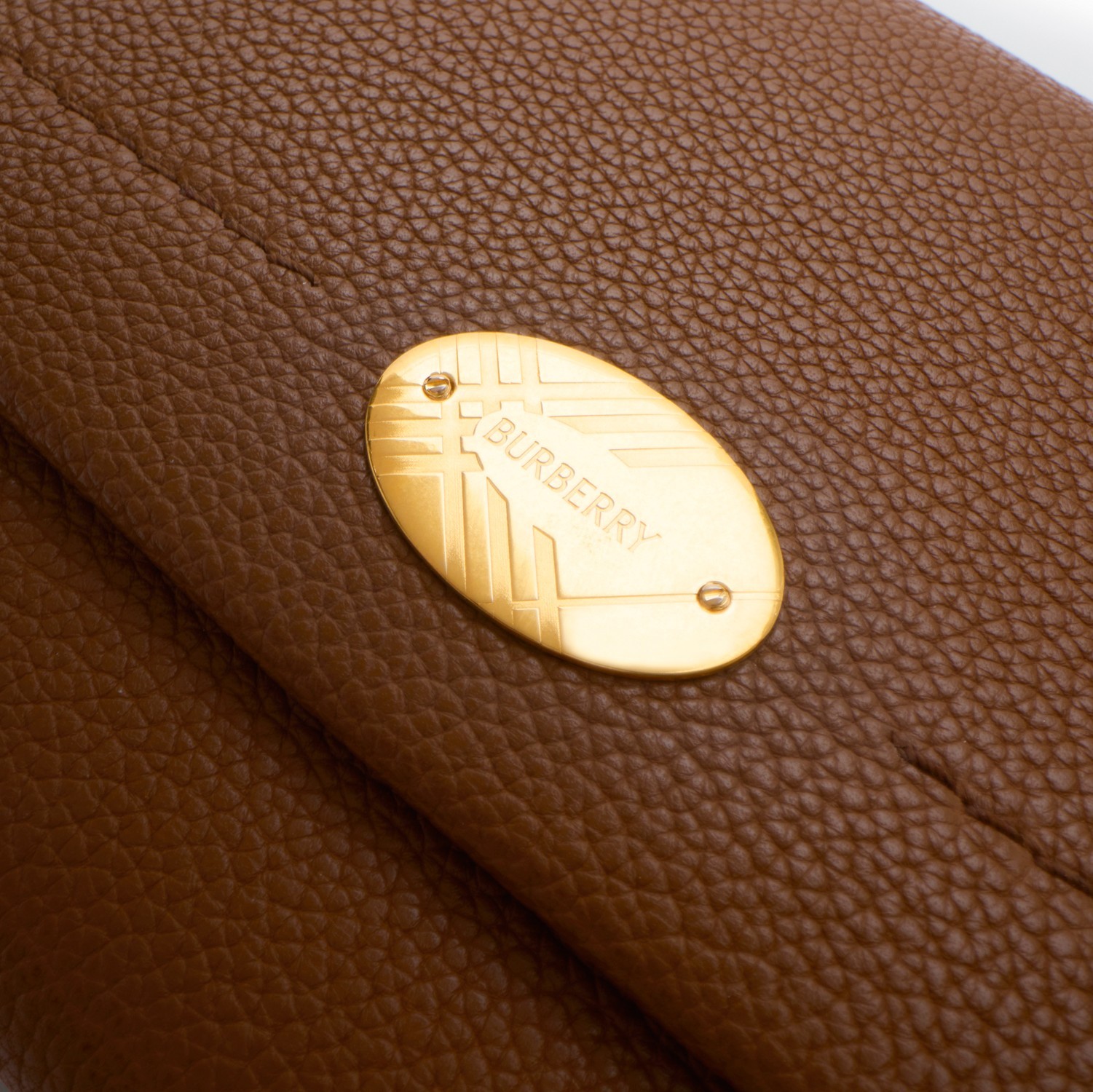 Burberry Leather Cotswolds Strap Wallet In Brown