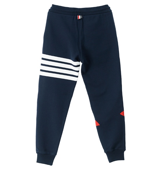 Thom Browne Classic Stripe Print Sweatpants In Black