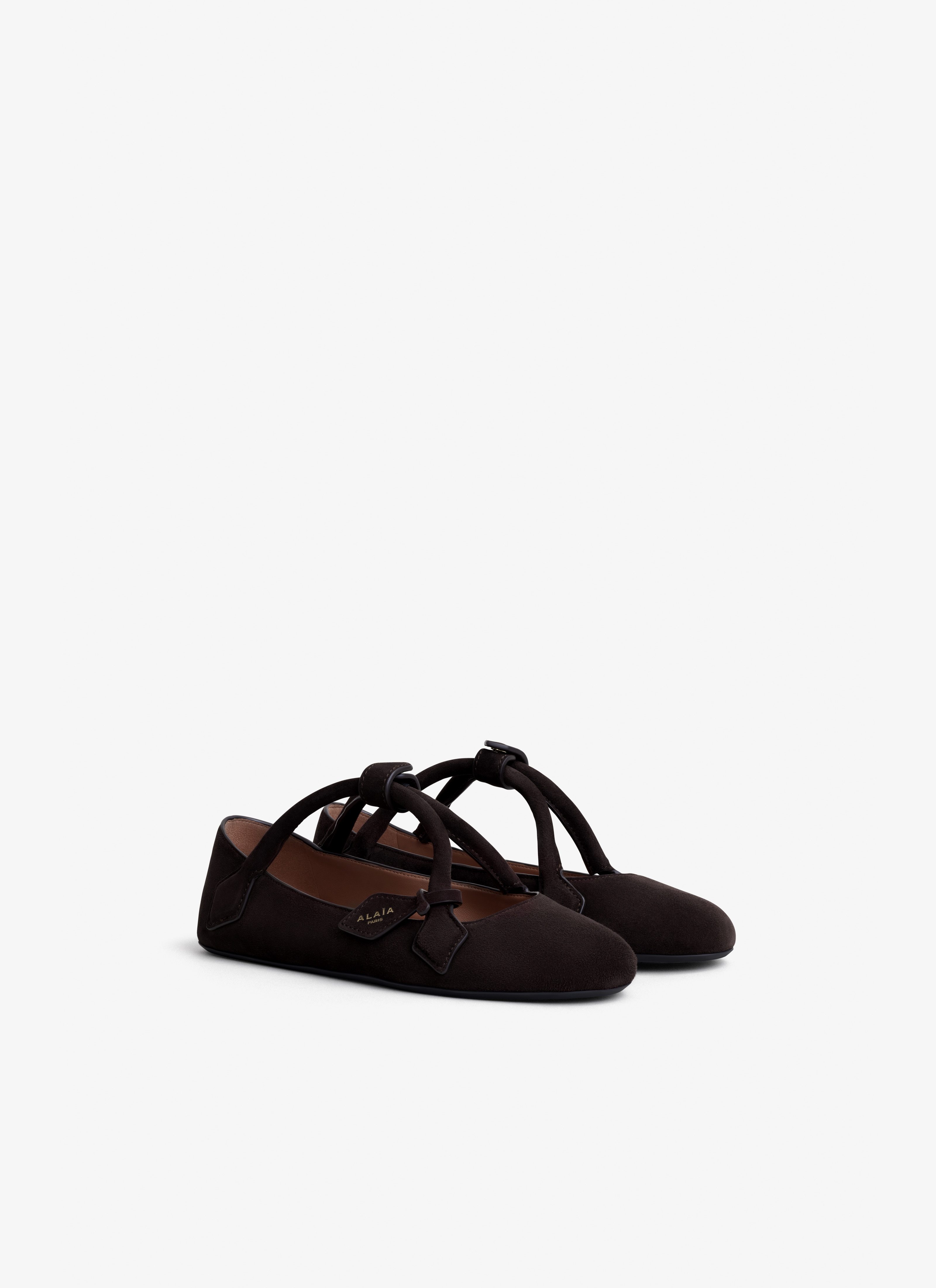 Alaïa Round-toed Ballet Flats In Animal Print