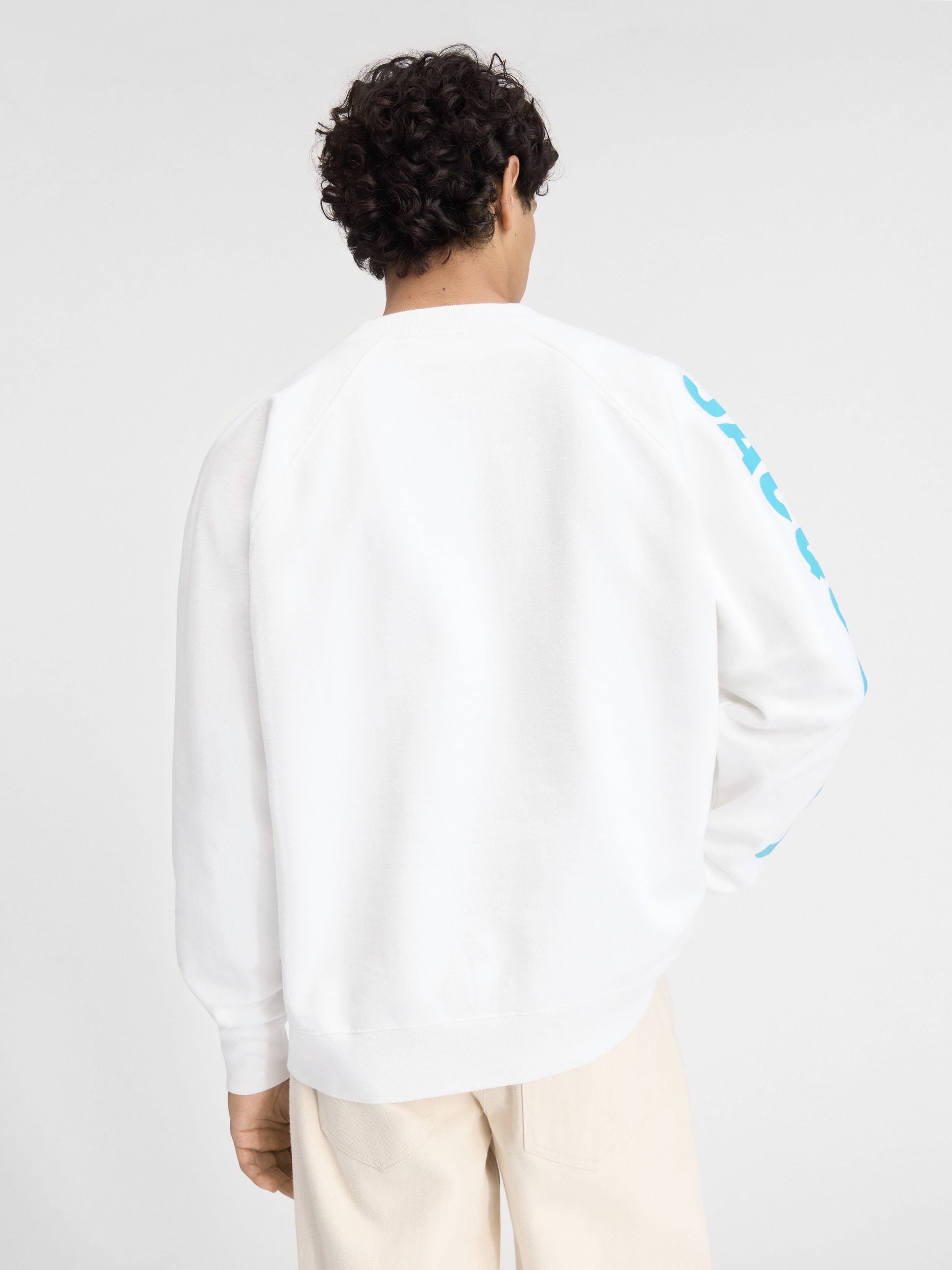 Jacquemus Logo Printed Crewneck Sweatshirt In White
