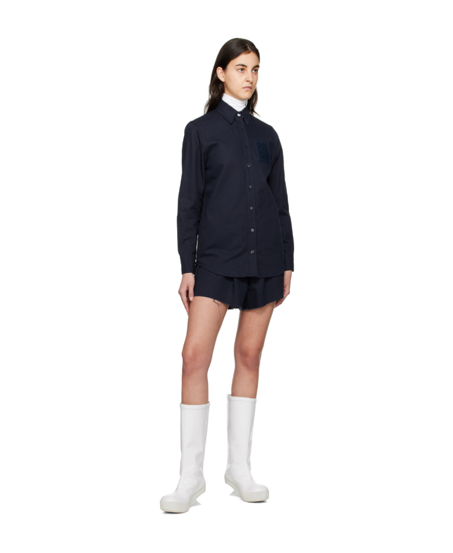 RAF SIMONS LAPEL LONG-SLEEVED SHIRT