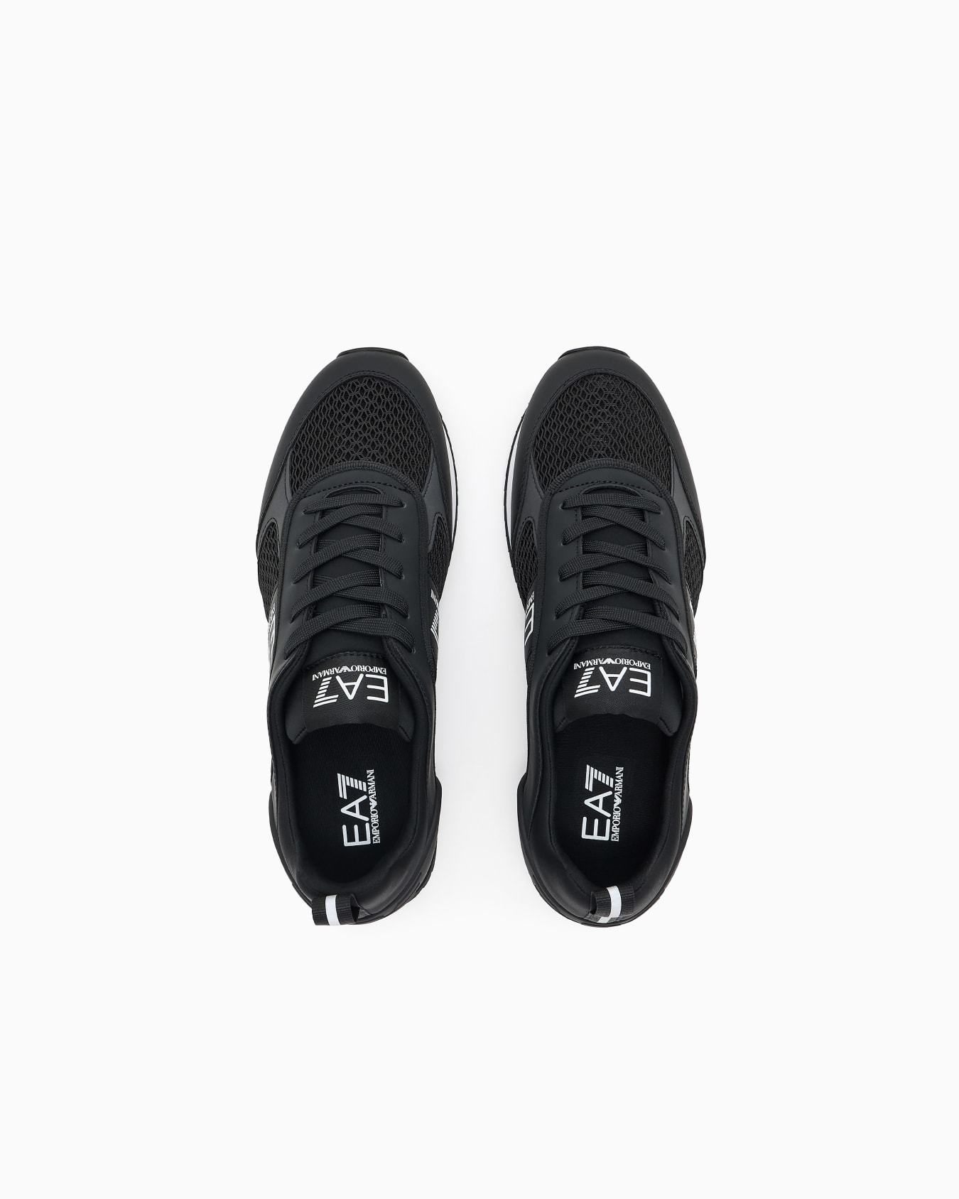 Ea7 Logo-embellished Lace-up Sneakers