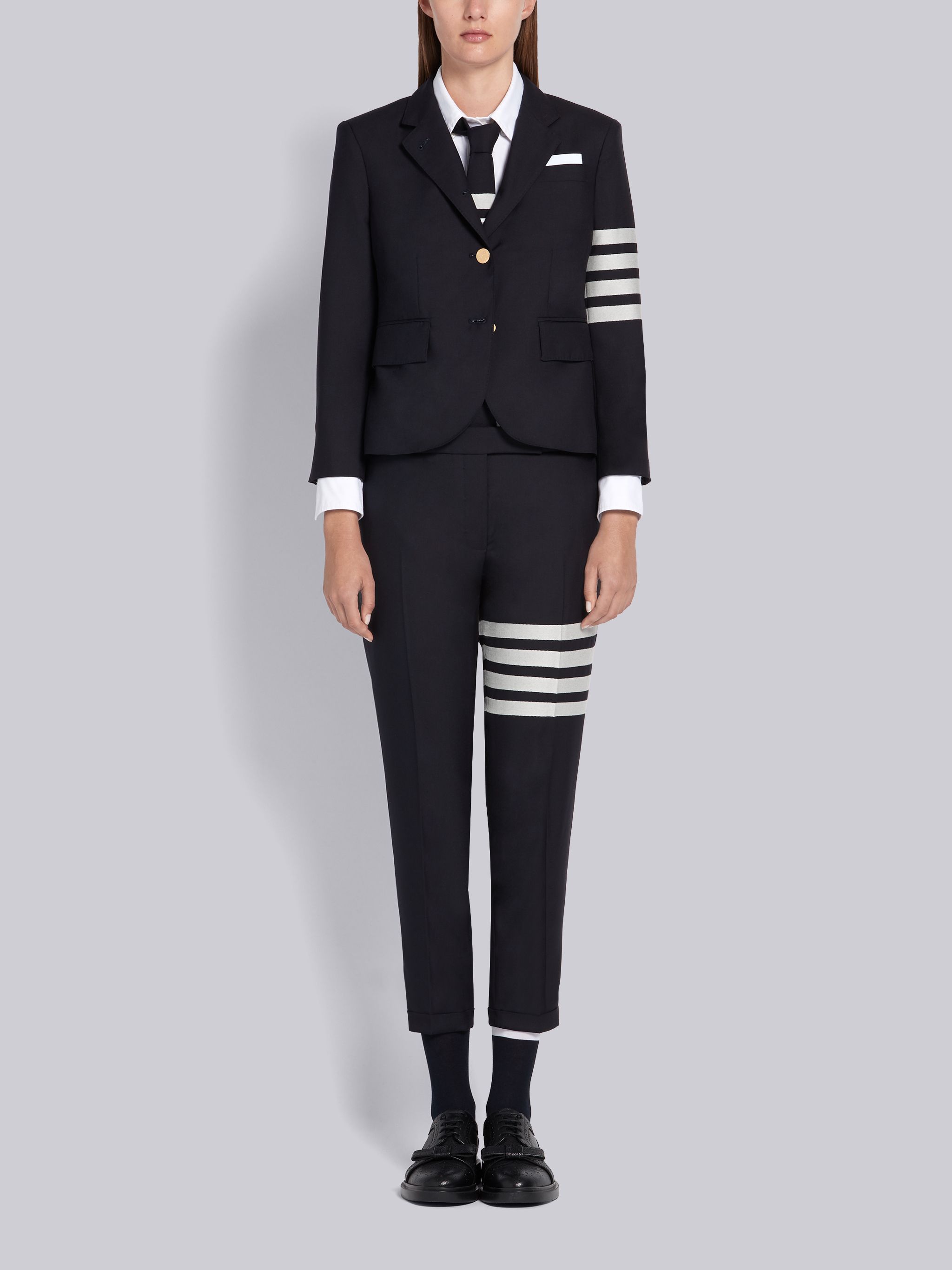 Thom Browne Trousers In Black