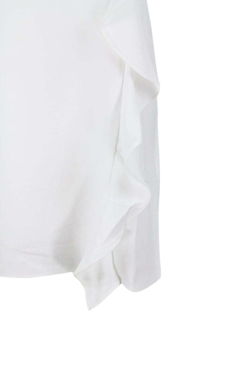 Armani Exchange Round-necked T-shirt In White