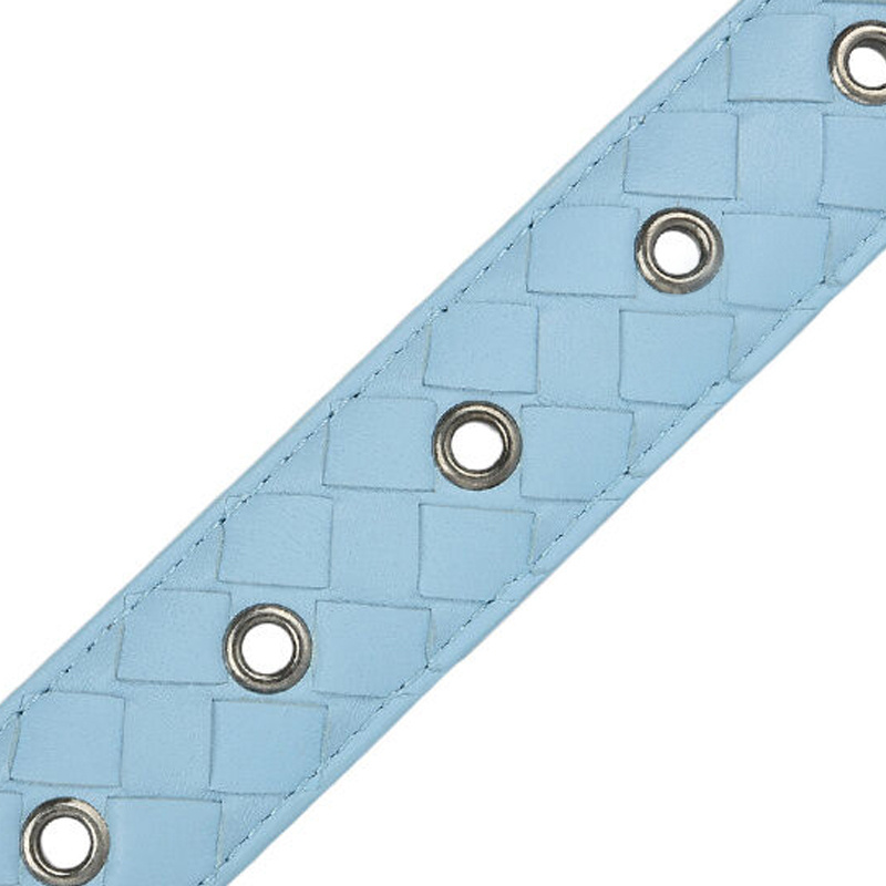 Bottega Veneta Weave A Belt In Blue