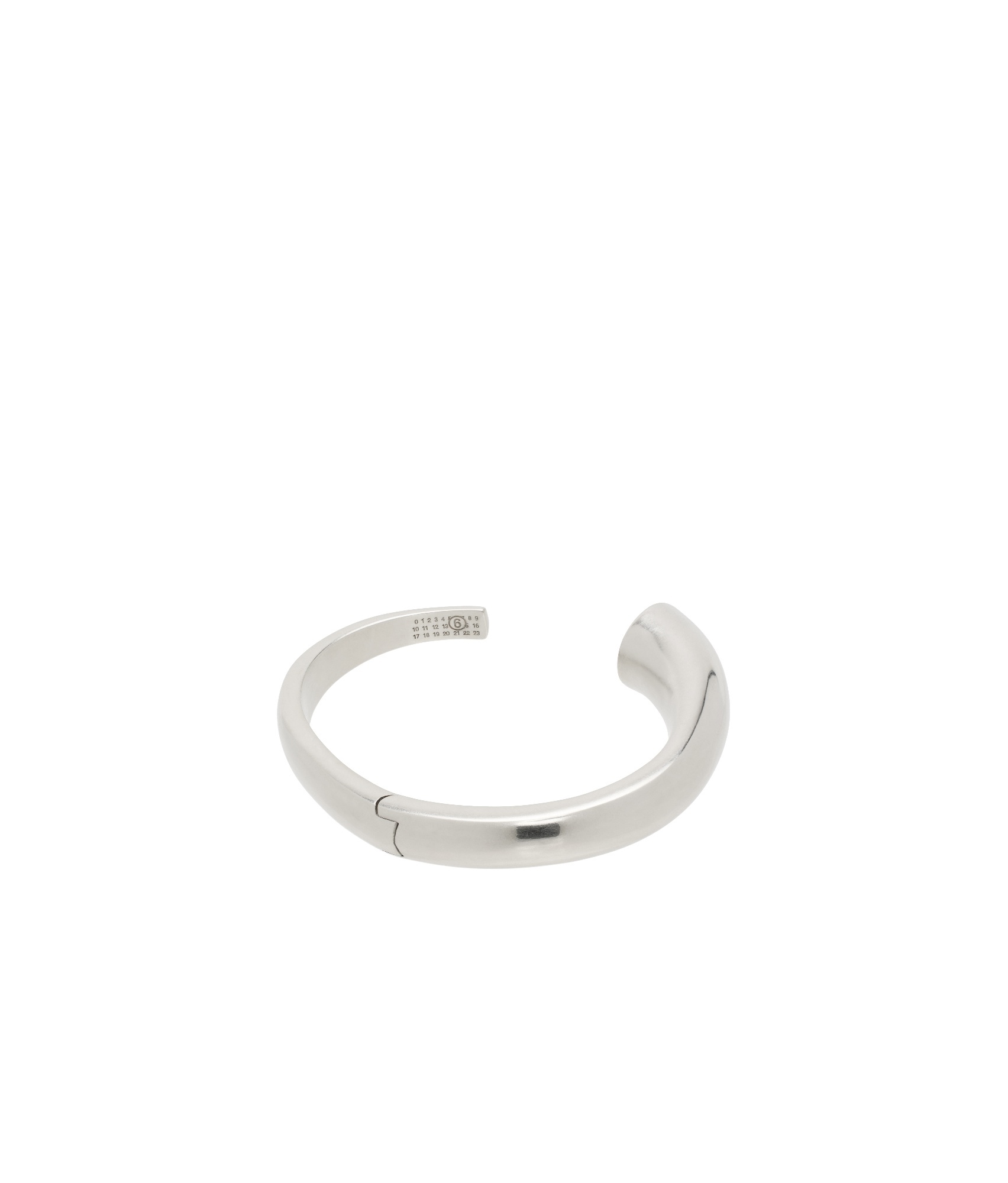 Mm6 Maison Margiela Open Cuff Bracelet In White