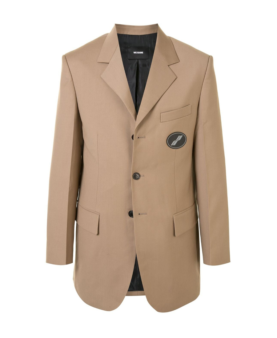 We11 Done Oversized Tailored Blazer In Nude