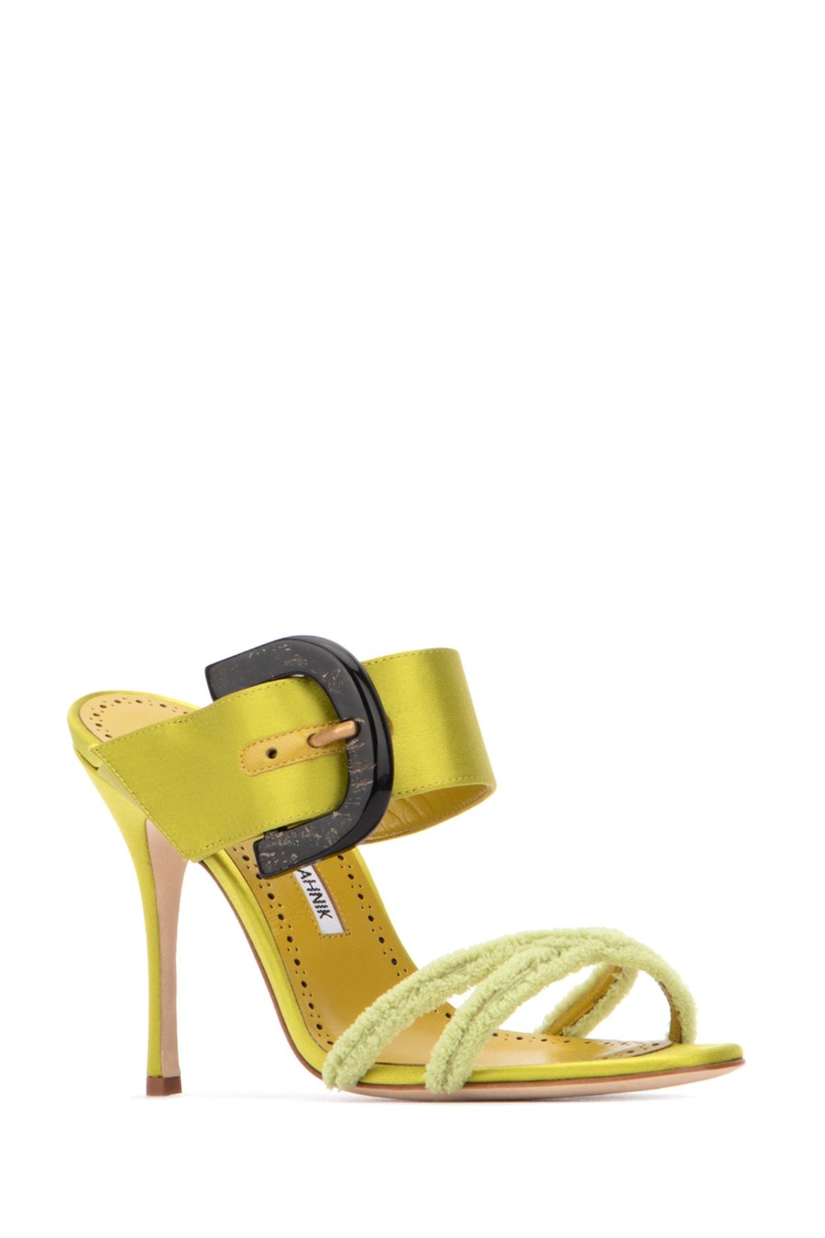 Manolo Blahnik Guey Open Toe Mules In Multicolor